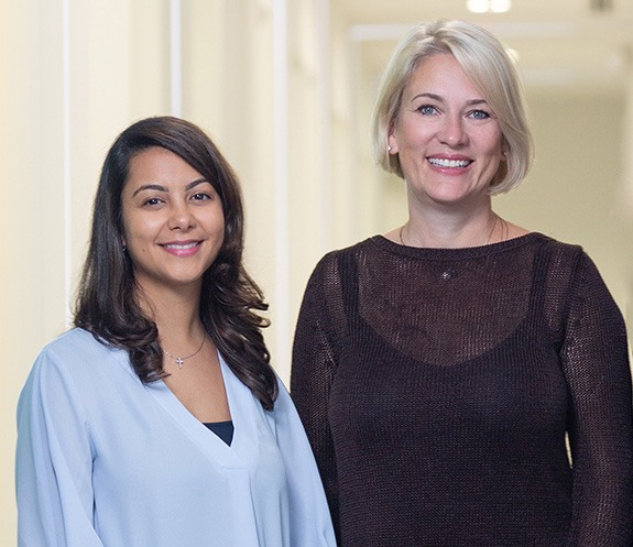 Three dental team members